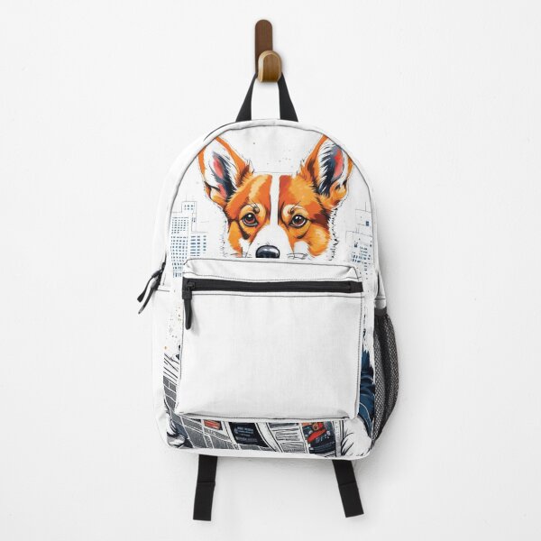 Item preview, Dog Corgi Reads Newspaper designed and sold by NewStyle44.