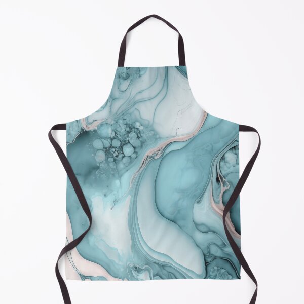 Item preview, Ocean Wave Eclectic Ice Blue Abstract Ink Art designed and sold by artsandsoul.