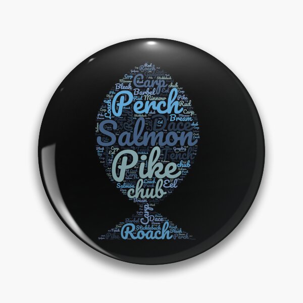 Item preview, A fish shape word cloud for a fisherman designed and sold by Gerald Waters.
