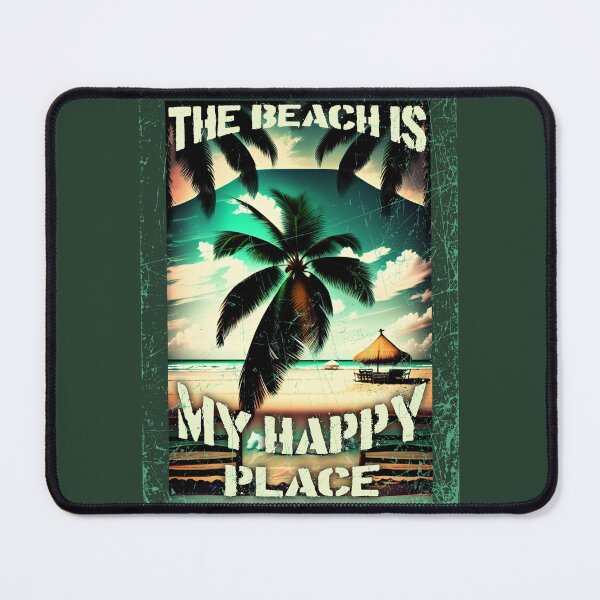 Item preview, The beach is my happy place - Vintage Summer design by CallisC Arts designed and sold by CallisC-Arts.