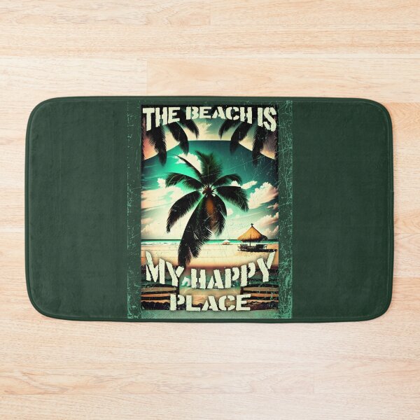 Item preview, The beach is my happy place - Vintage Summer design by CallisC Arts designed and sold by CallisC-Arts.