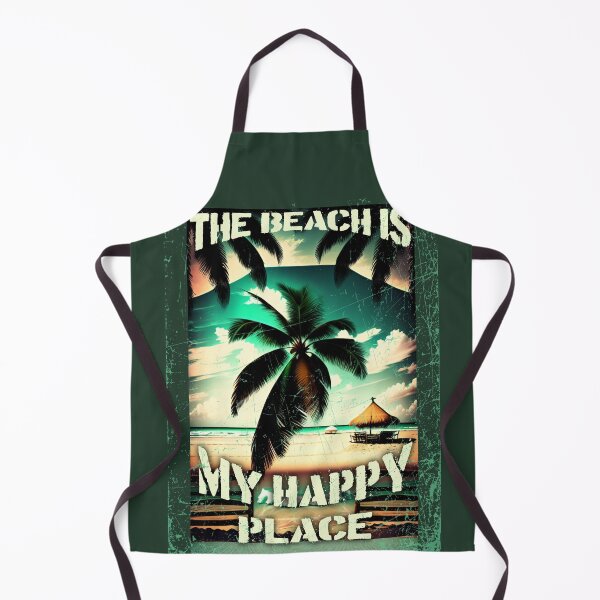 Item preview, The beach is my happy place - Vintage Summer design by CallisC Arts designed and sold by CallisC-Arts.