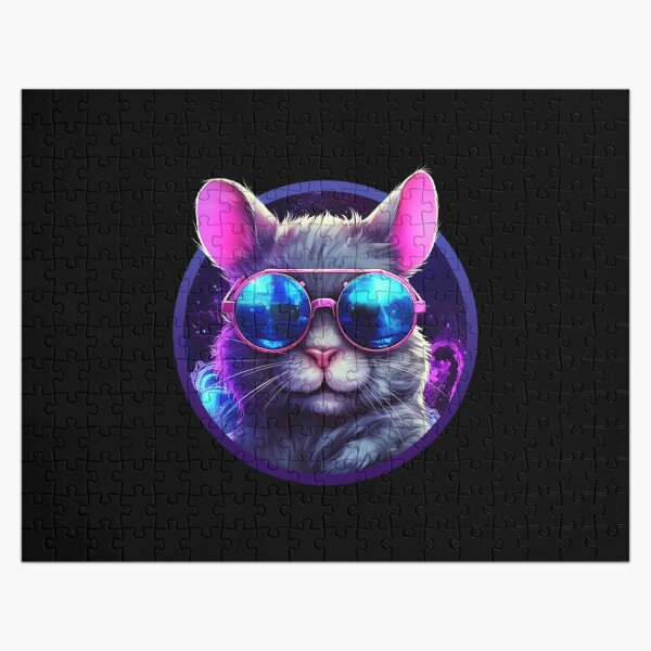 Artikel-Vorschau von Cooler Hamster mit rosa Brille, designt und verkauft von Selfion.