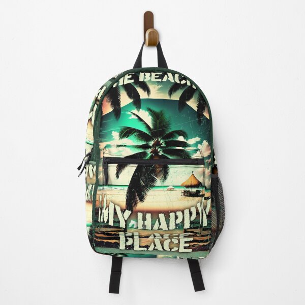Item preview, The beach is my happy place - Vintage Summer design by CallisC Arts designed and sold by CallisC-Arts.