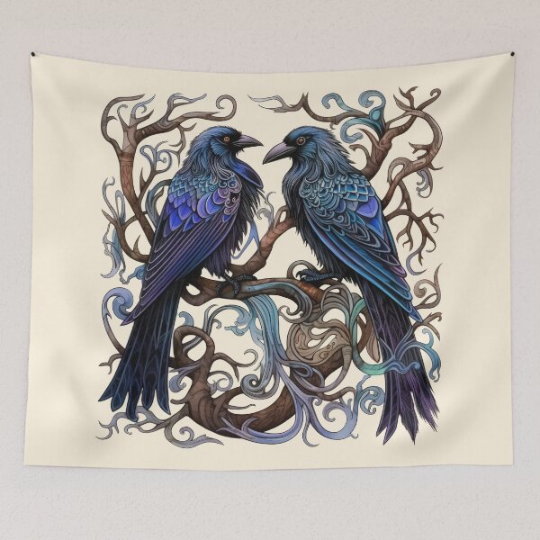 Item preview, Viking Ravens - Huginn & Muninn designed and sold by Odd World.