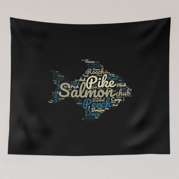 Item preview, A fish word cloud for anyone who loves fishing designed and sold by Gerald Waters.