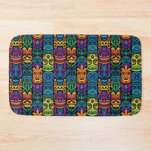 Item preview, Blacklight Abstract Tiki Tile 03 designed and sold by GloriousIdiot.