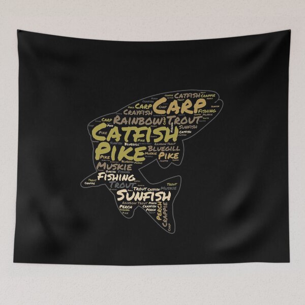 Item preview, A fish word cloud for an angler who loves fishing designed and sold by Gerald Waters.