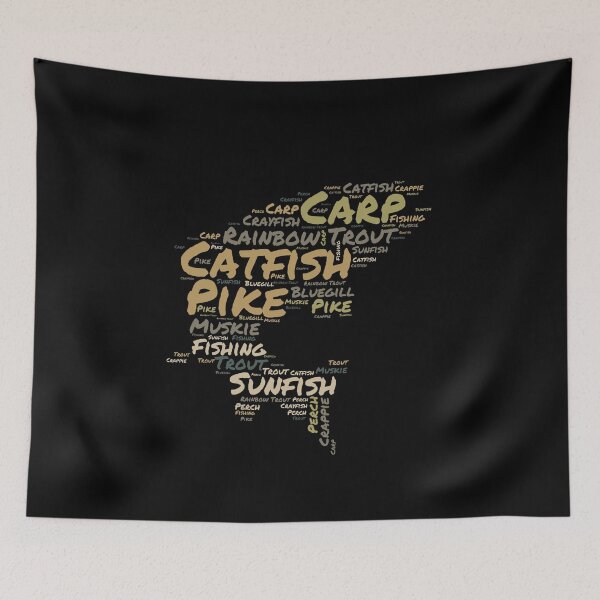 Item preview, A fish word cloud for an angler who loves fishing designed and sold by Gerald Waters.