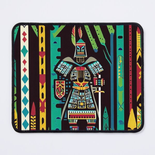 Item preview, Psychedelic Warrior in Forest Dream designed and sold by BamBamBazaar.