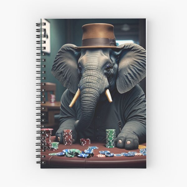 Item preview, Elephant Playing Poker  designed and sold by ShopSunday.
