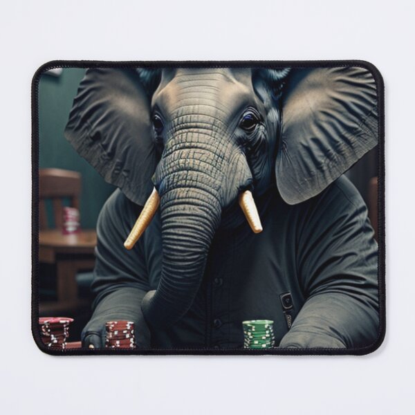 Item preview, Elephant Playing Poker  designed and sold by ShopSunday.