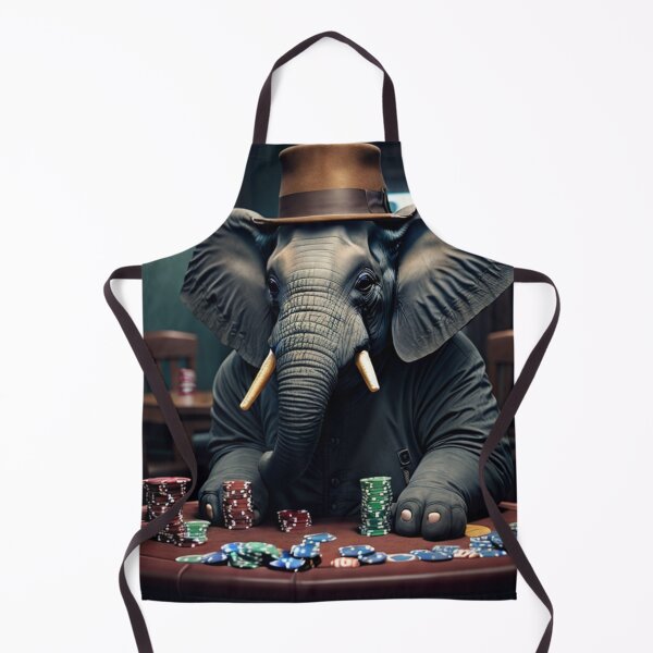 Item preview, Elephant Playing Poker designed and sold by ShopSunday.