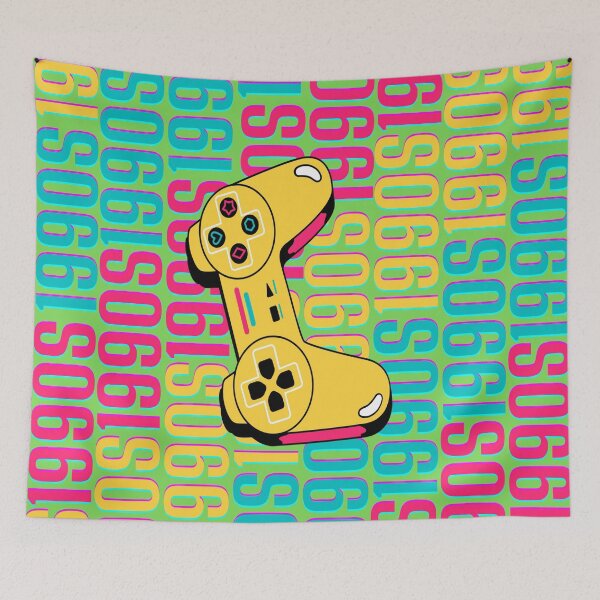 Item preview, 1990s retro design 3 - Green Background designed and sold by PunjabanJatti.