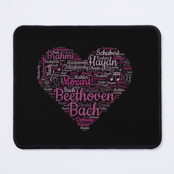 Item preview, A Classical composer word cloud heart designed and sold by Gerald Waters.