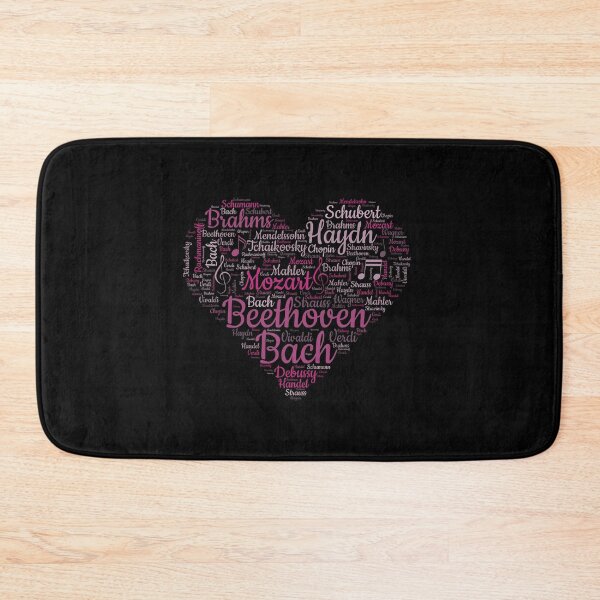 Item preview, A Classical composer word cloud heart designed and sold by Gerald Waters.