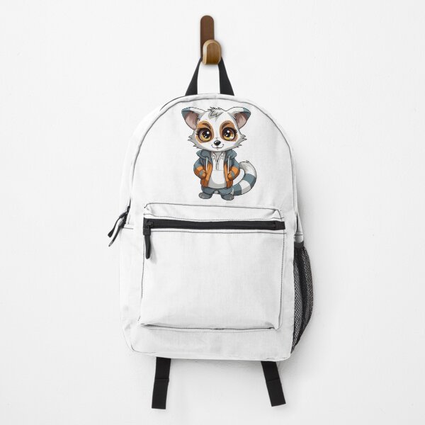 Vista previa del artículo con la obra «Kawaii Lemur con una sudadera con capucha», diseñado y vendido por vasetti-press.