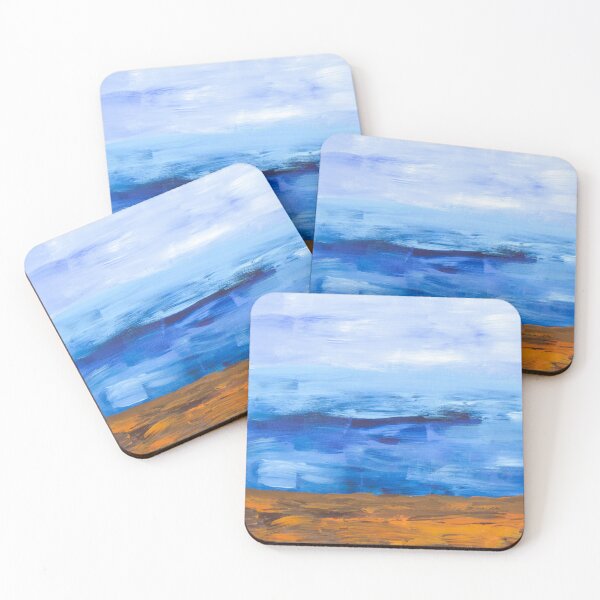 Item preview, Sea coast painting  designed and sold by myikigai.