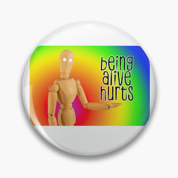 Item preview, Robot saying Being alive hurts designed and sold by studio468.