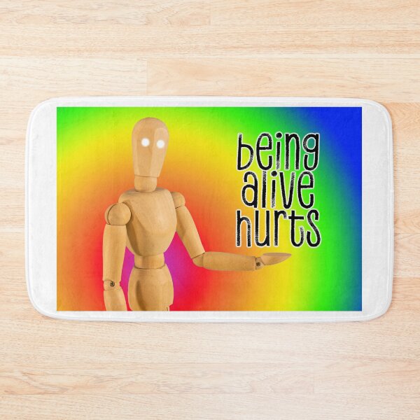 Item preview, Robot saying Being alive hurts designed and sold by studio468.