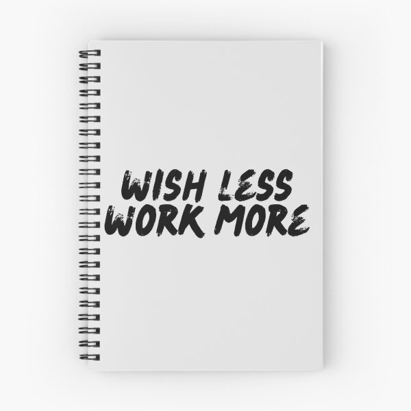 Item preview, Wish Less, Work More — Gym Quotes designed and sold by CROWNLIGHT.