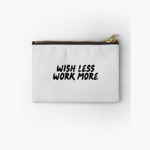 Item preview, Wish Less, Work More — Gym Quotes designed and sold by CROWNLIGHT.