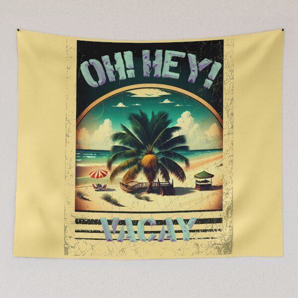 Item preview, OH!HEY! VACAY! - Vintage Summer design by CallisC Arts designed and sold by CallisC-Arts.