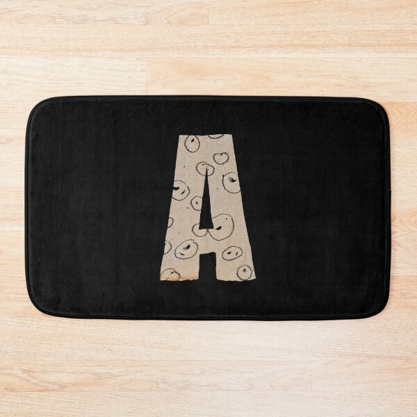 Item preview, Capital letter A cut out paper alphabet black designed and sold by Yana Mustafina | Boho Soulful Designs.
