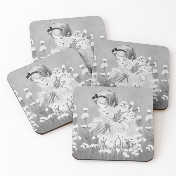 Item preview, Daisy girl _ gray background designed and sold by OlaG.