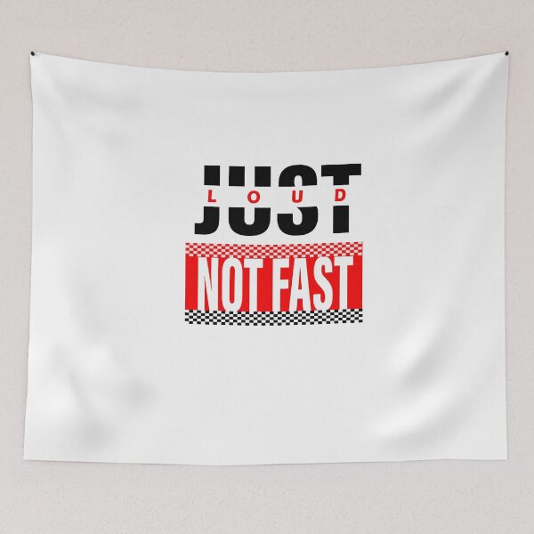 Item preview, Funny Truck and Motorcycle Quote Just Loud Not Fast cool Engine design for Racing Lover designed and sold by saadabs.