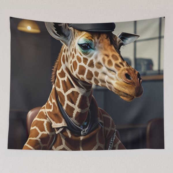 Item preview, Giraffe Playing A Game Poker  designed and sold by ShopSunday.