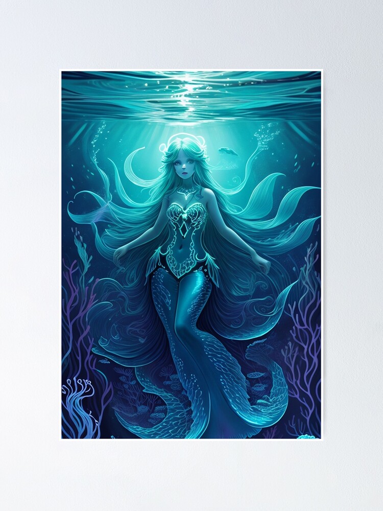 Mermaid Waters - The Art Inspires - Digital Art, Fantasy