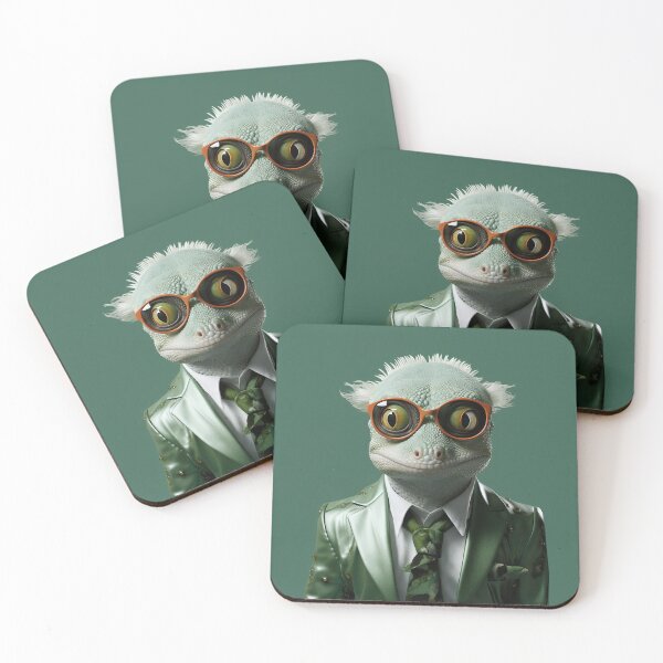 Item preview, The gecko in a suit wearing sunglasses designed and sold by Andrey Tarakanov.