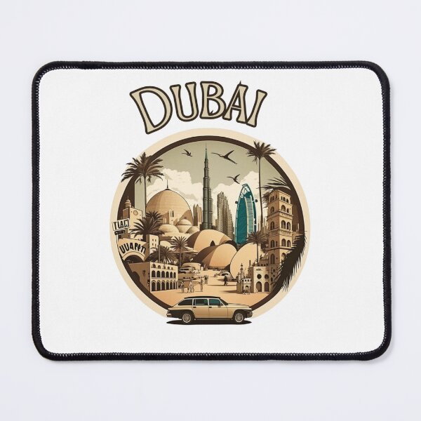Item preview, Dubai City United Arab Emirates Street Art - Retro Vintage  designed and sold by stickercuffs.