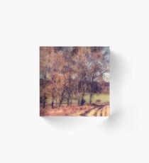 Autumn Trees Acrylic Block