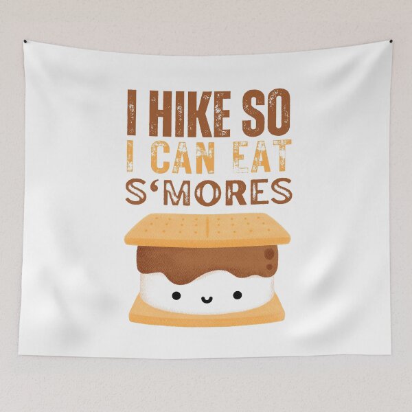 Item preview, Funny Hiking Slogan I Hike So I Can Eat S'mores designed and sold by LOT7Clothing.
