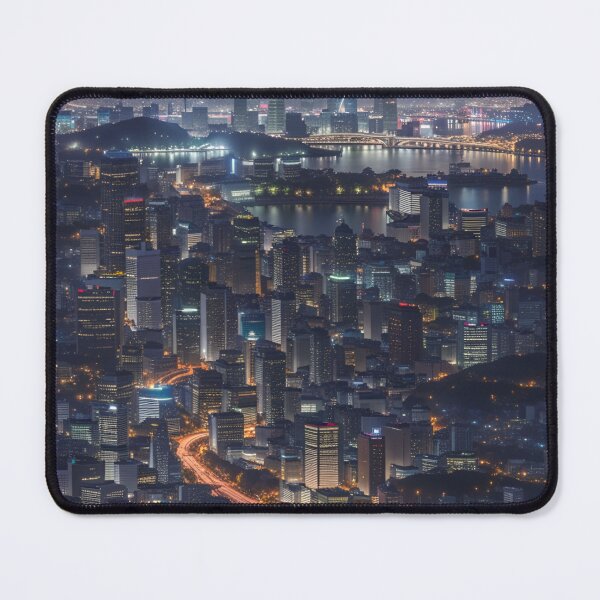 Item preview, Seoul City South Korea at Night Skyline designed and sold by Places On Earth.