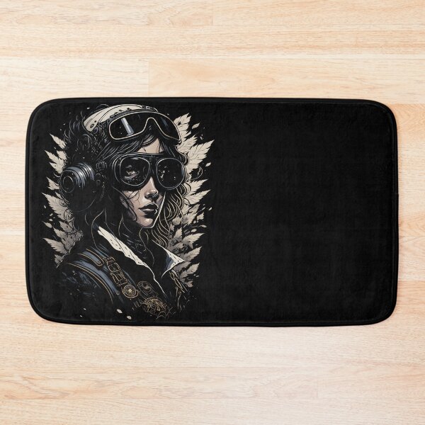 Item preview, Steampunk Aesthetic Female Pilot Vintage Portrait designed and sold by SoccaTamam.