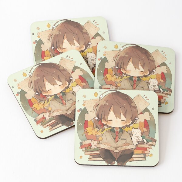 Item preview, Cute anime boy with book designed and sold by CyprianCrafts.