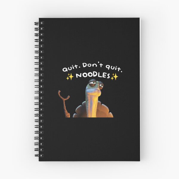 Item preview, Kung Fu Panda Oogway quote "Quit. Don't quit. Noodles." designed and sold by Alicia-Lee.