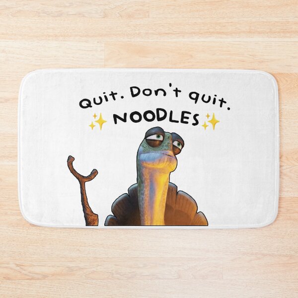 Item preview, Kung Fu Panda Oogway quote "Quit. Don't quit. Noodles." designed and sold by Alicia-Lee.