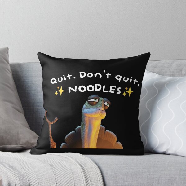 Item preview, Kung Fu Panda Oogway quote "Quit. Don't quit. Noodles." designed and sold by Alicia-Lee.