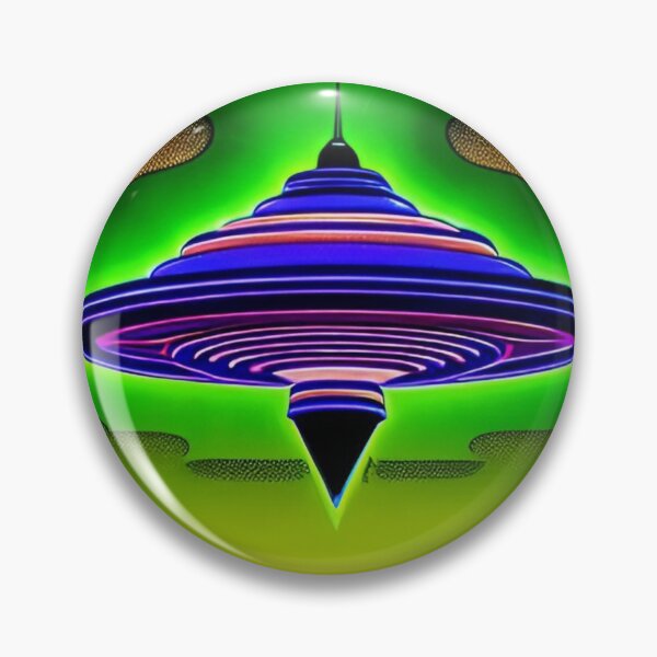 Item preview, Area 51 – Trippy Neon Retro UFO 106 | Grusch designed and sold by Benito Del Ray.