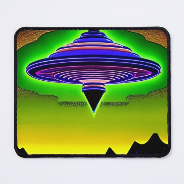 Item preview, Area 51 – Trippy Neon Retro UFO 106 | Grusch designed and sold by Benito Del Ray.