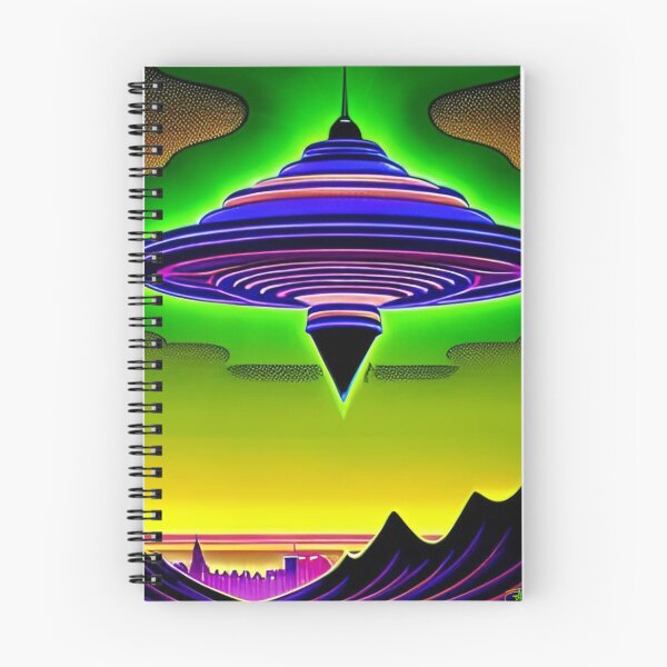 Item preview, Area 51 – Trippy Neon Retro UFO 106 | Grusch designed and sold by Benito Del Ray.