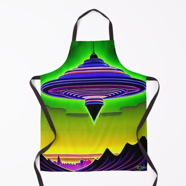 Item preview, Area 51 – Trippy Neon Retro UFO 106 | Grusch designed and sold by Benito Del Ray.