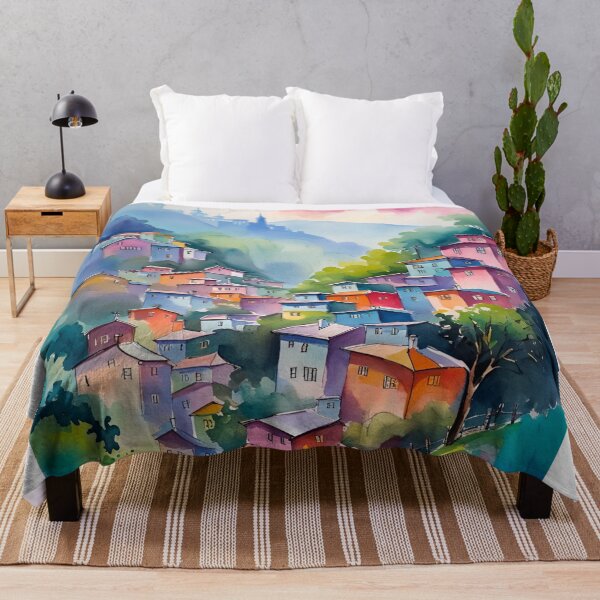 Item preview, Darjeeling Town Watercolor designed and sold by Places On Earth.
