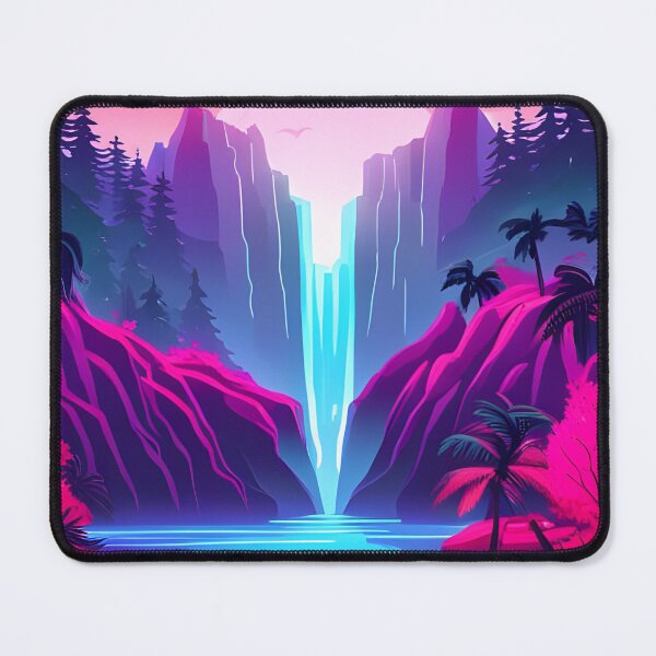Item preview, Synthwave Waterfall designed and sold by LIOPRINTS.