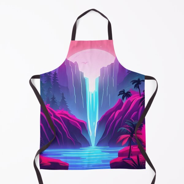 Item preview, Synthwave Waterfall designed and sold by LIOPRINTS.