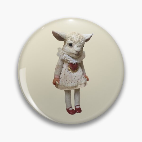 Item preview, lamb kitsch doll designed and sold by rubyslittleshop.